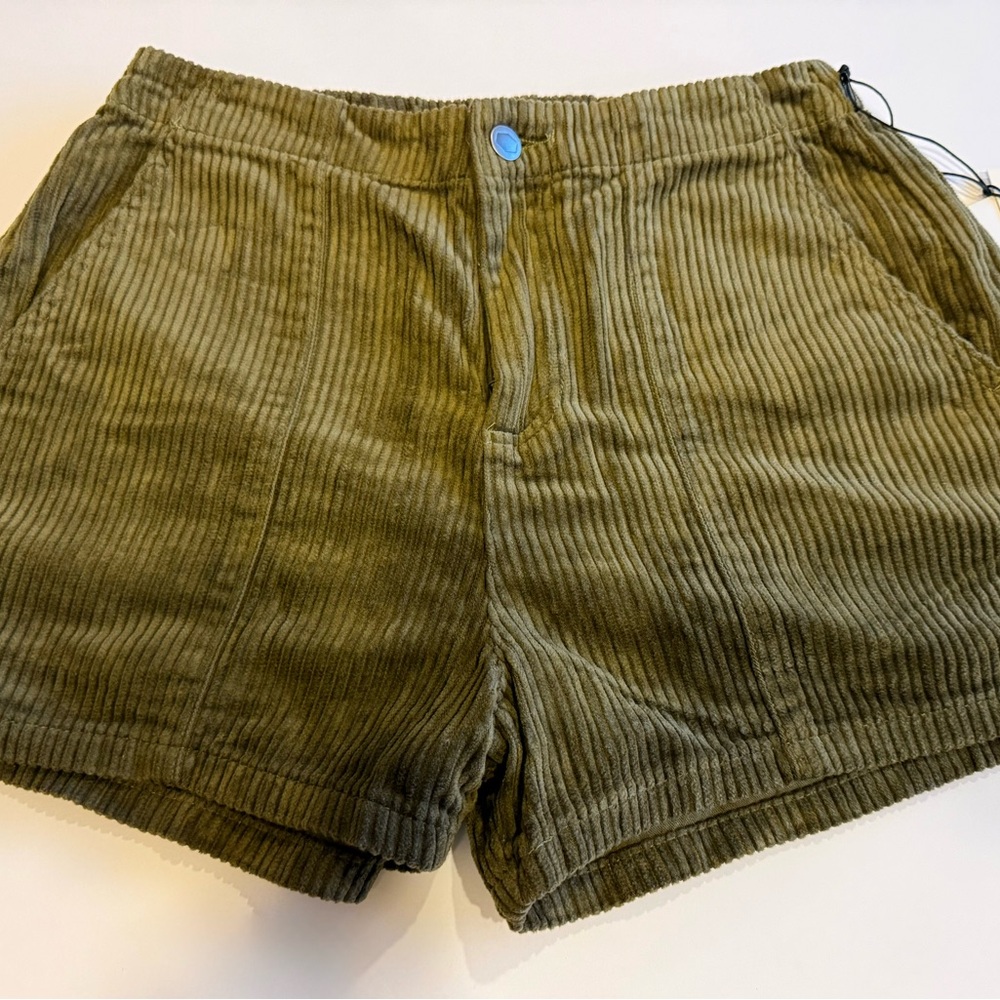 RVCA Olive Corduroy Women's Cargo Shorts
